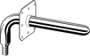 Viega PureFlow Crimp 90° stub-out, copper, Crimp: ⅜; FTG (CTS): ½; L1[in]: 3½; L2[in]: 8