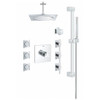 Square Thermostat Custom Shower Kit