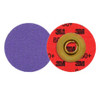 3M™ Cubitron™ 3 Roloc™ Durable Edge Disc 1184F, 80+ YF-weight, TSM, Purple, 2 in, Die RS200PM, 50/Carton, 200 ea/Case