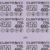 3M™ Cubitron™ II Hookit™ Film Sheet 775L, 400+ 3MIL, 3-3/4 in x 7 in
