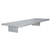 11-in x 4-in x 2-in Solid Surface Grab Bar Shelf, Glacier Grey