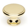 A1164-PB Knob Traditional 1-1/4-in in Polished Brass
