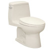 One Piece Elongated 1.28 GPF Toilet with E-Max Flush System - Seat Included in Colonial White