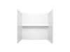 60" x 42" Vikrell(R) bath/shower wall set with Aging in Place backerboards