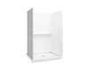 48" x 34" Vikrell(R) shower with Aging in Place backerboards, center drain