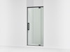 76" H pivot shower door with 5/16"-thick glass