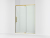 76" H pivot shower door with 5/16"-thick glass
