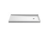 60" x 30" alcove shower base, right drain