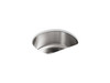23-3/4" undermount single-bowl kitchen sink