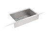 34" undermount single-bowl farmhouse kitchen sink