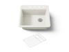 25" top-mount single-bowl kitchen sink