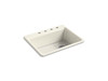 27" top-mount single-bowl kitchen sink