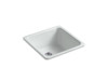 21" top-/undermount single-bowl bar sink