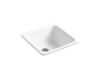 21" top-/undermount single-bowl bar sink