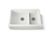 Smart Divide(R) 35-3/4" undermount double-bowl farmhouse kitchen sink