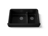 Smart Divide(R) 35-1/2" undermount double-bowl farmhouse kitchen sink with short apron