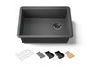 26-1/2" undermount single-bowl workstation kitchen sink