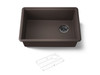 26-1/2" undermount single-bowl kitchen sink