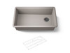 32-1/2" undermount single-bowl kitchen sink
