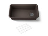 33-1/2" undermount single-bowl kitchen sink
