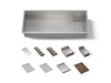 45-3/4" undermount single-bowl workstation kitchen sink