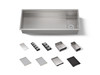 45-3/4" undermount single-bowl workstation kitchen sink