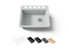 25" undermount single-bowl workstation kitchen sink