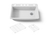 33" undermount single-bowl kitchen sink
