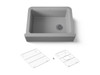 29-11/16" undermount single-bowl farmhouse kitchen sink