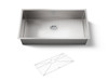 35" undermount single-bowl kitchen sink