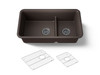 Smart Divide(R) 33-1/2" undermount double-bowl kitchen sink