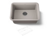 24-1/2" undermount single-bowl kitchen sink