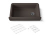 Undermount single-bowl farmhouse kitchen sink