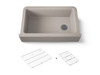 34" undermount single-bowl farmhouse kitchen sink