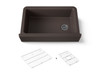 34" undermount single-bowl farmhouse kitchen sink