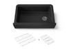 34" undermount single-bowl farmhouse kitchen sink