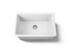 27" top-/undermount single-bowl kitchen sink