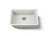 27" top-/undermount single-bowl kitchen sink
