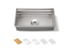 33" undermount single-bowl workstation kitchen sink