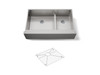 Smart Divide(R) 35-1/2" undermount double-bowl farmhouse kitchen sink