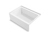 60" x 42" above-floor-drain Vikrell(R) alcove bath, right drain