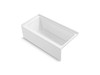 60" x 30" Vikrell(R) alcove bath, right drain