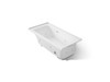 60" x 30" alcove whirlpool bath with Bask(R) heated surface, right drain
