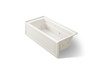 66" x 32" alcove Heated BubbleMassage(TM) air bath and whirlpool, right drain