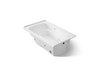60" x 36" alcove whirlpool bath with Bask(R) heated surface, integral flange and right-hand drain