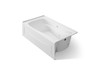 66" x 36" alcove heated whirlpool, right drain