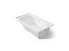 66" x 36" alcove Heated BubbleMassage(TM) air bath with Bask(R) heated surface and right-hand drain