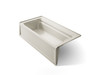 72" x 36" alcove bath, left drain