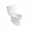CST454CEFG#01 Two Piece Elongated 1.28 GPF SanaGloss Toilet with Double Cyclone Flush System - Seat Not Included in Cotton