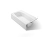 60" x 34-1/4" alcove bath, right drain
